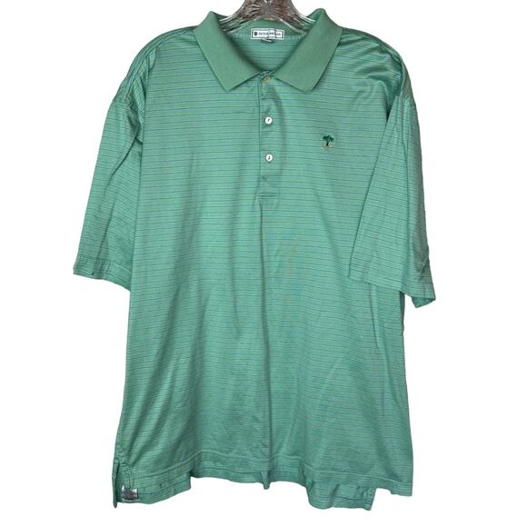 Peter Millar Other - Peter Millar 100% Cotton Polo Golf Shirt - GREEN BLUE
